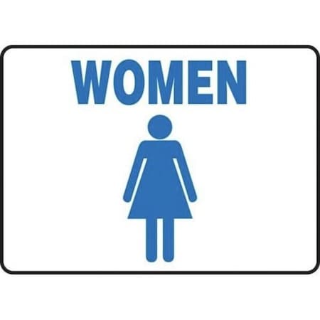 Accuform SAFETY SIGN GRAPHIC WOMEN BLUE MRST523VP MRST523VP